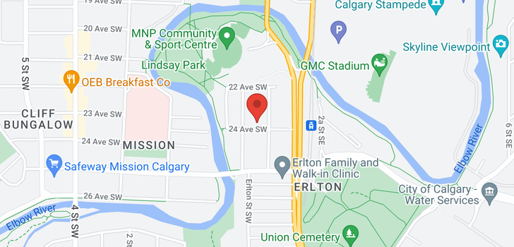 map of 402 60 24 Avenue SW